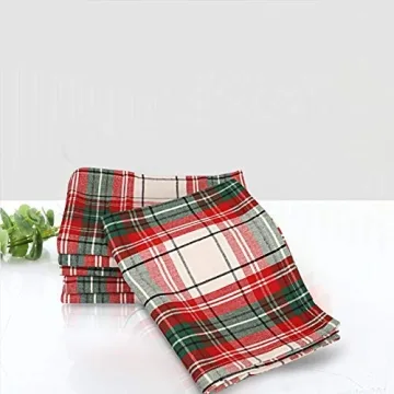 Urban Villa Checkered Kitchen Towels Set 100% Cotton Highly Absorbent