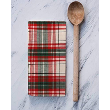 Urban Villa Checkered Kitchen Towels Set 100% Cotton Highly Absorbent