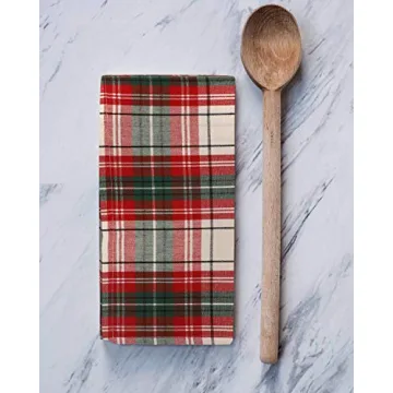 Urban Villa Checkered Kitchen Towels Set 100% Cotton Highly Absorbent