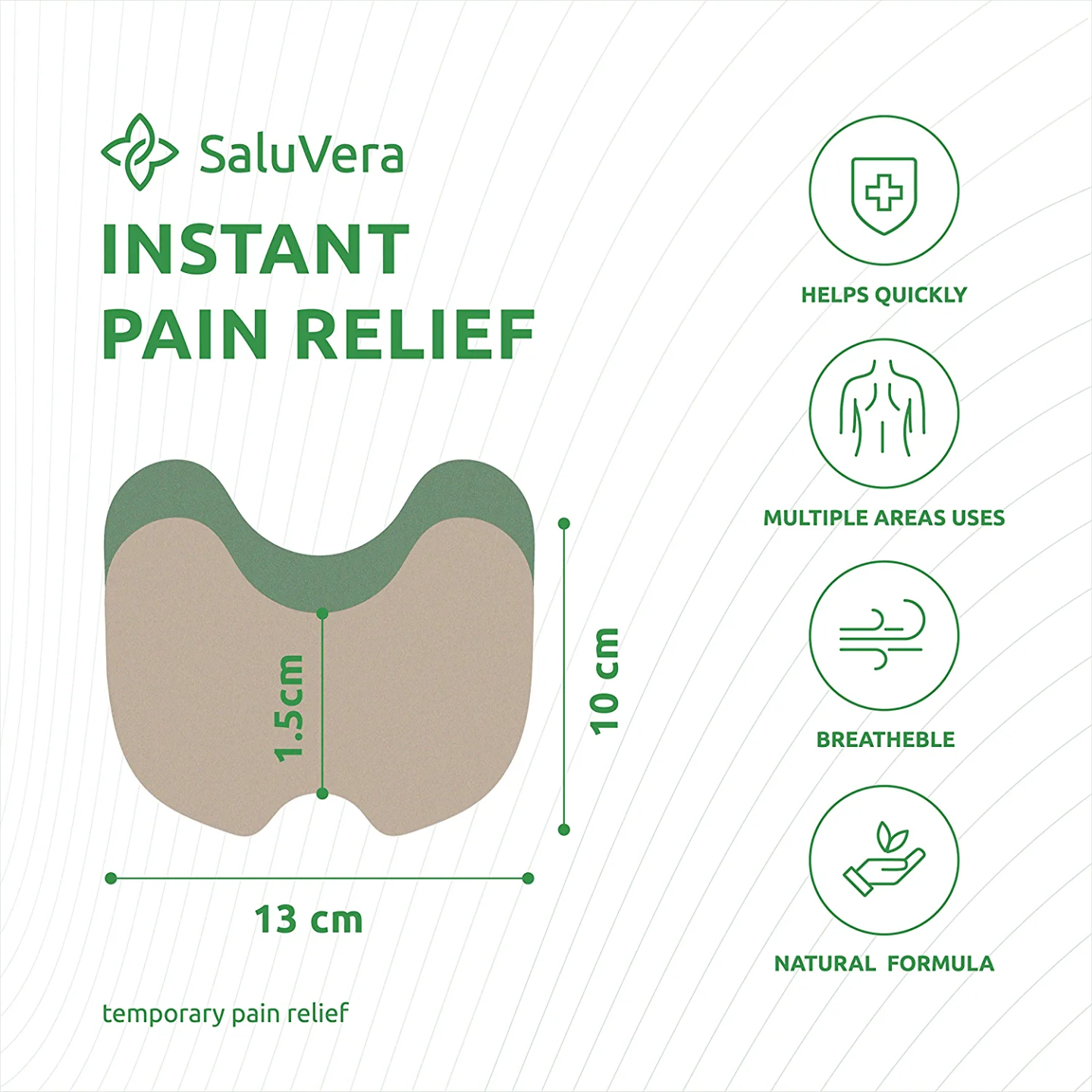 Herbal Pain Relief Patches | 12 Count for Joint Pain