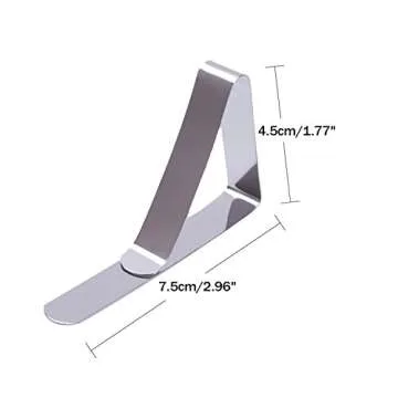 Bestsupplier 12 Pack Stainless Steel Tablecloth Clips Table Cloth Cover Clamps