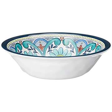 Certified International Talavera Melamine 12 Piece Dinnerware Set, Service for 4, Multicolored