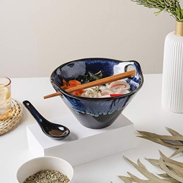 Stylish KOOV Ramen Bowls with Chopsticks & Spoons