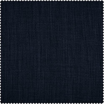 HPD Faux Linen Textured Room Darkening Curtains - Nightfall Navy