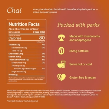 Clevr Blends Chai Tea Latte - Superfood Instant Tea