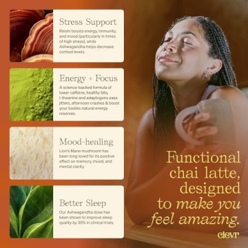 Clevr Blends Chai Tea Latte - Superfood Instant Tea