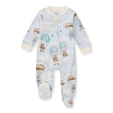 Burt's Bees Baby Boys Footed Pajamas - Organic Cotton PJs for Infants