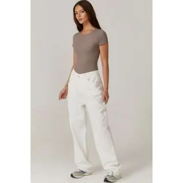 Stylish QINSEN Basic Bodysuit for Women - Summer Essential