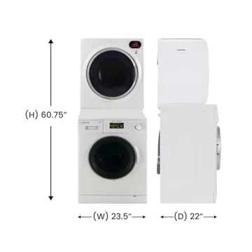 Compact Equator 110V Washer Dryer Set for Small Spaces