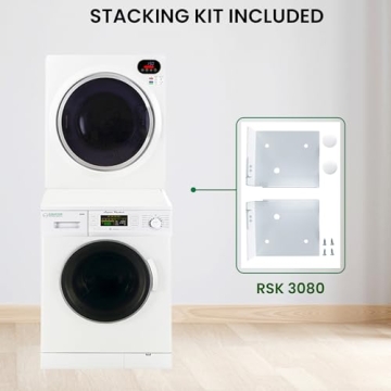 Compact Equator 110V Washer Dryer Set for Small Spaces