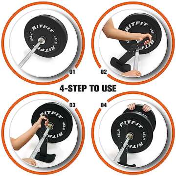 RITFIT Deadlift Jack for 660LB Barbell - Portable Gym Tool