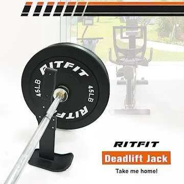 RITFIT Deadlift Jack for 660LB Barbell - Portable Gym Tool