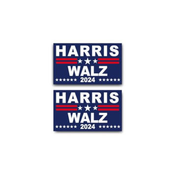2 Pack Kamala Harris Tim Walz 2024 Car & Fridge Magnets