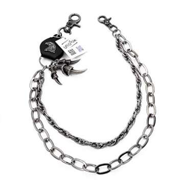 Shop UNIQSUM Eagle Charm Biker Wallet Chain - Unique Accessory