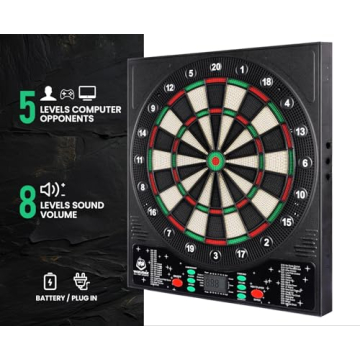 WINMAX Electronic Dart Board for Fun Family Games