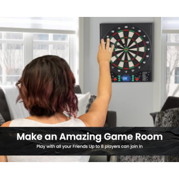 WINMAX Electronic Dart Board for Fun Family Games