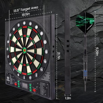 WINMAX Electronic Dart Board for Fun Family Games