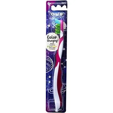 Oral-B Pro-Health Junior CrossAction Galaxy Toothbrush, Ages 6+, Soft - Pack of 4
