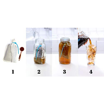 Reusable Hemp Cold Brew Coffee Filter Bags 2-Pack