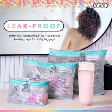 MUMI Travel Toiletry Bag Set – Stylish & Waterproof