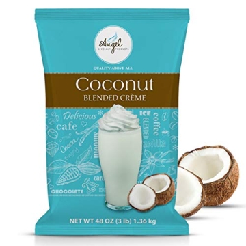 Coconut Blended Crème Mix by Angel Specialty Products – 3 LB [Tropical Paradise for Your Beverage...