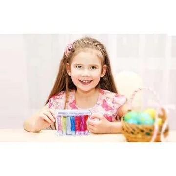 M&U Sparkle Lip Gloss Set, 7 Assorted Colors for Kids and Teens