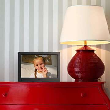 NIX Advance 8 Inch Digital Photo Frame - HD Display, Remote Control