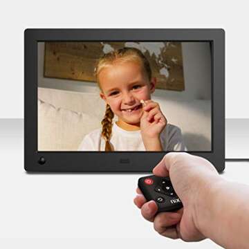 NIX Advance 8 Inch Digital Photo Frame - HD Display, Remote Control