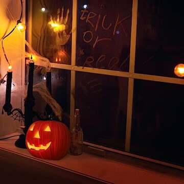 Toddmomy Halloween Light Up Jack-o Lantern for Parties