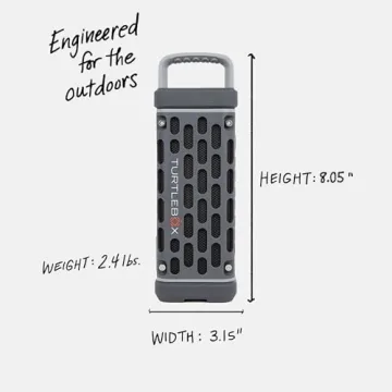 Turtlebox Ranger: Loud Outdoor Portable Bluetooth 5.4 Speaker - Rugged, Waterproof, Ultra-Portable