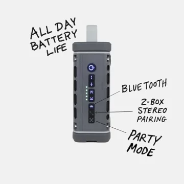 Turtlebox Ranger Outdoor Bluetooth Speaker, Waterproof & Loud