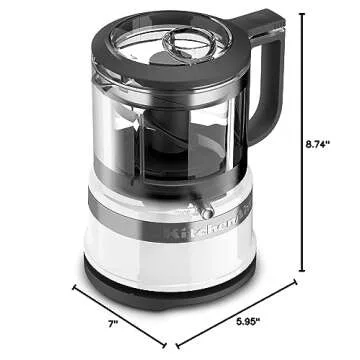 KitchenAid KFC3516WH 3.5 Cup Food Chopper, White