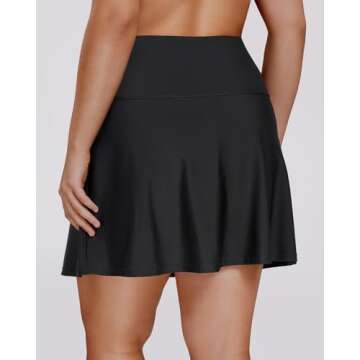 Daci Plus Size Tummy Control Swim Skirt for Women