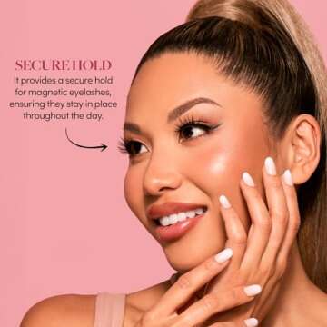 Glamnetic Magnetic Eyeliner, Liquid Black, for Eyelashes - Waterproof & Smudge Proof Liner | All-Day Hold for Magnetic Lashes, Quick-Drying, Paraben-Free 0.025 fl oz