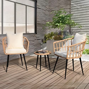 SoarFlash Outdoor Wicker Bistro Set for Patio Bliss