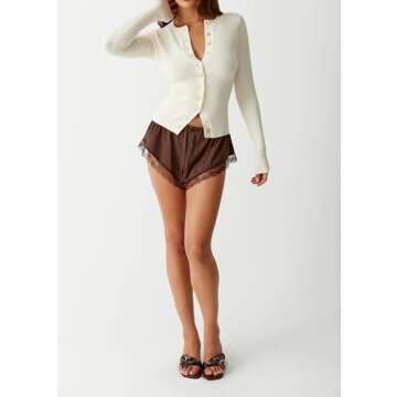 KIGRAD Women's Cropped Cardigan Soft & Trendy Style