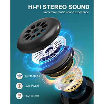 LC-dolida Sleep Headphones Bluetooth Headband, Wireless Headphones Headband, Sleep Mask with Bluetooth Thin HD Stereo Speakers Perfect for Side Sleepers, Sport, Yoga, Travel