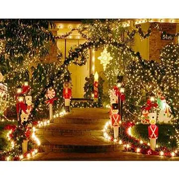 Twinkle Star 66ft 200 LED Christmas Lights Outdoor, Warm White Christmas Tree Lights Indoor with 8 Modes, Plug in Fairy String Lights Green Wire for Xmas Wedding Party Decoration