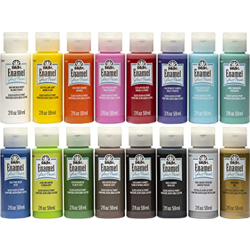 FolkArt Enamel Acrylic Paint Set for Creative Projects