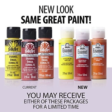FolkArt Enamel Acrylic Paint Set for Creative Projects