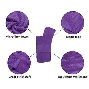 Geyecete Dog Bathrobe Towel Dog Drying Coat-Dry Fast Dog Bag-Pineapple Grid Fast Drying Super Absorb...