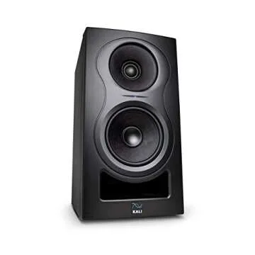 Kali Audio in-5 5" Powered 3-Way Studio Monitor - 160W Speaker System with Boundary Compensation EQ Settings - for Mixing, Recording, Audio Production - XLR, TRS, RCA Inputs - Single, Black