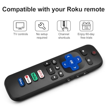 2 Replacement Remote Controls for Roku TVs