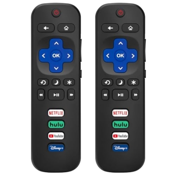 2 Replacement Remote Controls for Roku TVs