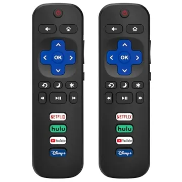 2 Replacement Remote Controls for Roku TVs