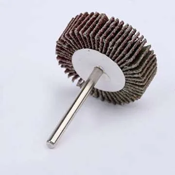 dophee Flap Wheel Sander Set, 1/8" Round Shank, 80 Grit Abrasive Sanding Wheels, Flap Grinding Wheel Sander for Dremel Drill Rotary Tools, Remove Rust, Weld Burr Polishing Flat(20-Pack)