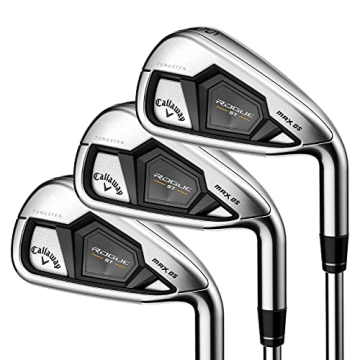 Callaway Rogue ST Max OS Iron Set: Fast, Forgiving Right-Hand Golf Irons
