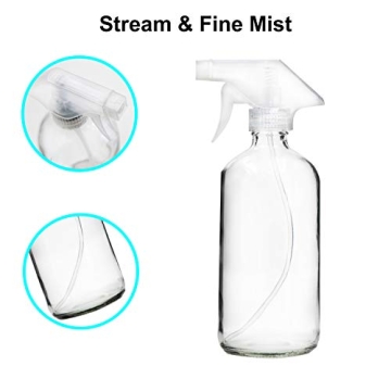 Youngever 16oz Glass Spray Bottles for Essential Oils & Cleaning