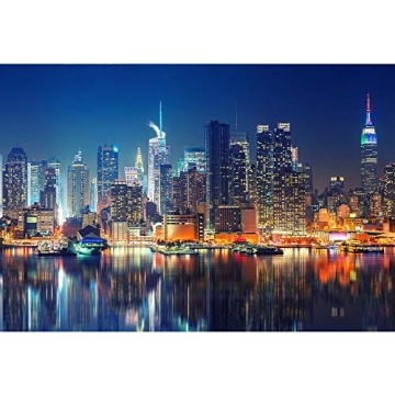 Joyshare Jigsaw Puzzle,New York City Skyline Jigsaw Puzzles 1000 Pieces for Adult, DIY Puzzles Educa...