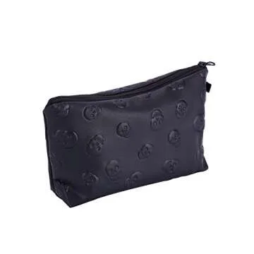 Stylish Skull Print Makeup Bag for Trendy Beauty Lovers